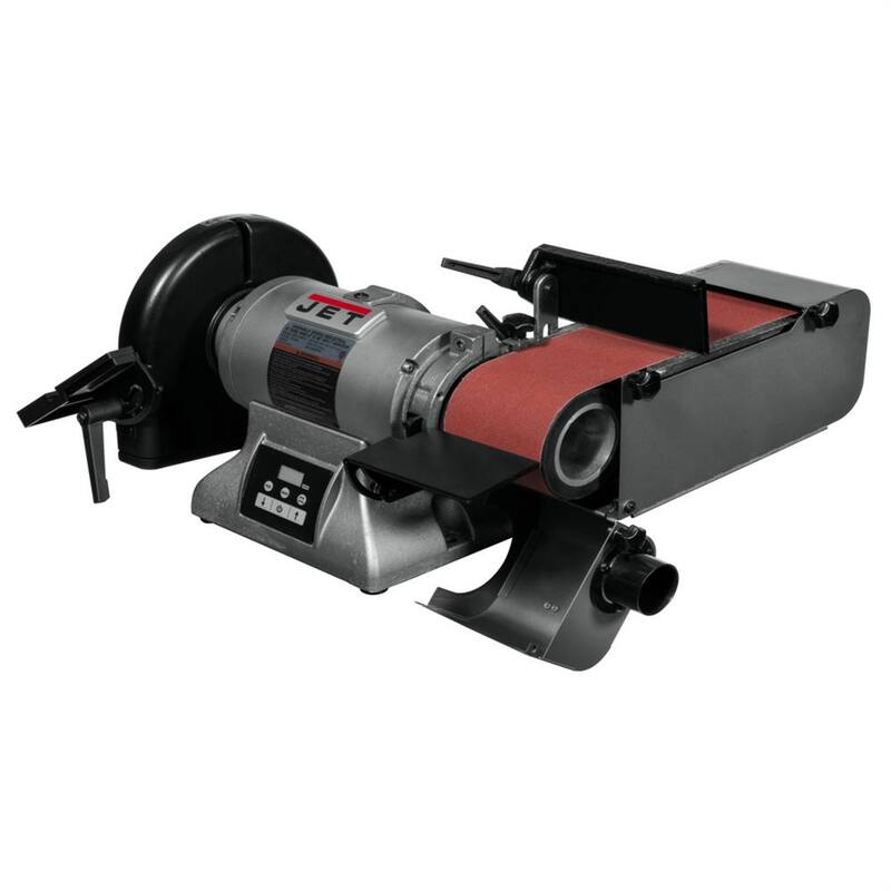 Lijadora de banda de banco de velocidad variable Jet IBDG-436VS, 4x36 pulgadas, con disco de 9 pulgadas - 577634