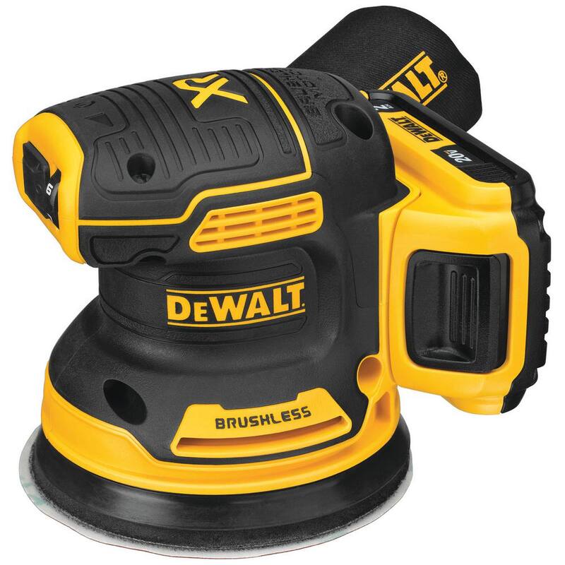 Lijadora Orbital Aleatoria Inalámbrica DEWALT 20V MAX XR sin Escobillas de 5 pulgadas y Kit de Sierra de Calar Inalámbrica sin Escobillas con Batería de 2.0Ah y Cargador - DCW210D1W334