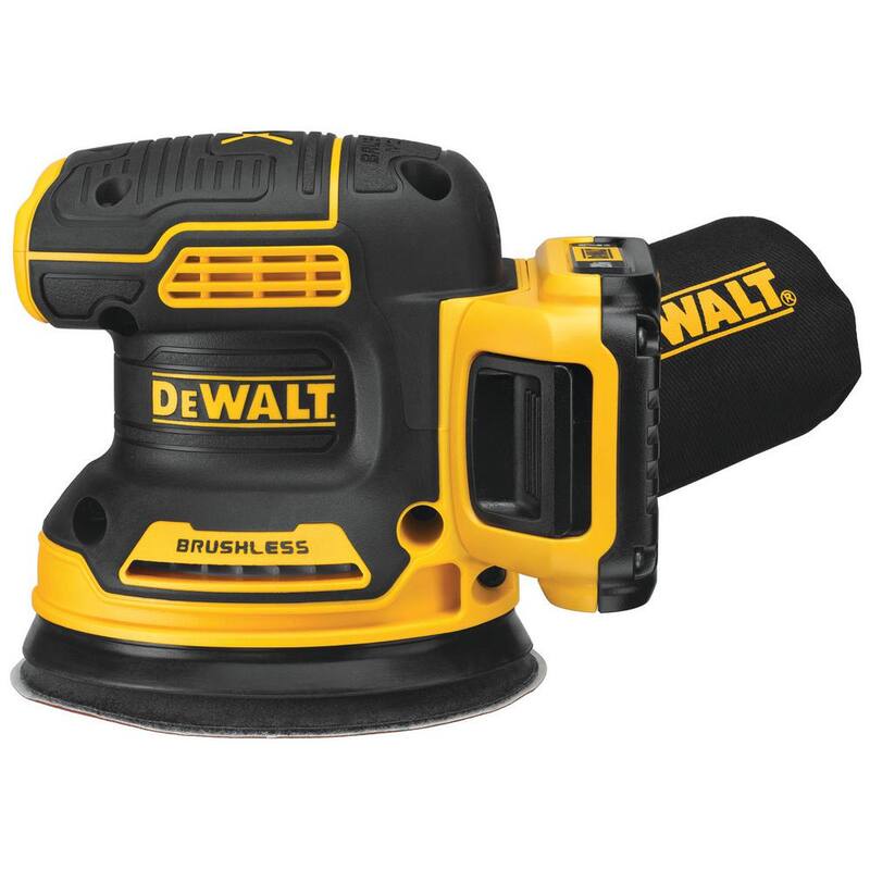 Lijadora Orbital Aleatoria Inalámbrica DEWALT 20V MAX XR sin Escobillas de 5 pulgadas y Kit de Sierra de Calar Inalámbrica sin Escobillas con Batería de 2.0Ah y Cargador - DCW210D1W334