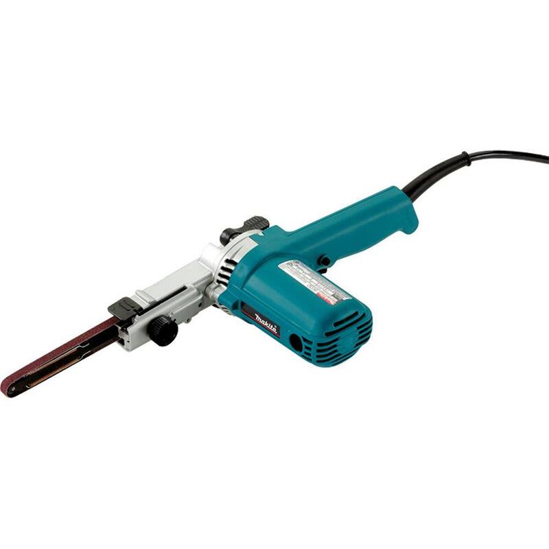 Lijadora de banda con cable de velocidad variable de 4.4 amperes y 3/8 pulg. x 21 pulg. con banda abrasiva de grano 80 - 9032