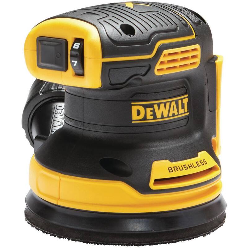 Lijadora orbital aleatoria inalámbrica sin escobillas DEWALT 20V MAX de 5 pulgadas y (1) Batería de iones de litio premium de 20V 4.0Ah - DCW210BWDCB204