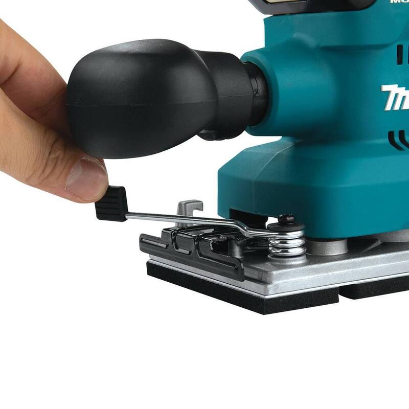 Lijadora orbital inalámbrica sin escobillas de litio-ion LXT de 18V de Makita, capaz de AWS (Herramienta solamente) - XOB03Z