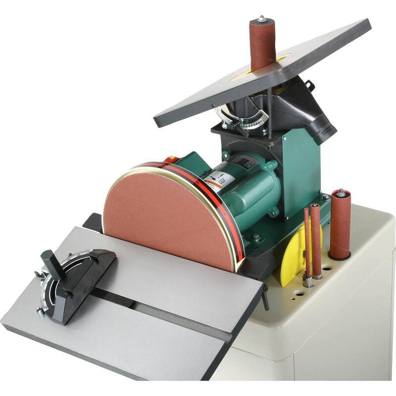 Lijadora de husillo oscilante de 1 HP/ con disco de 12 pulgadas - G0529 de Grizzly Industrial