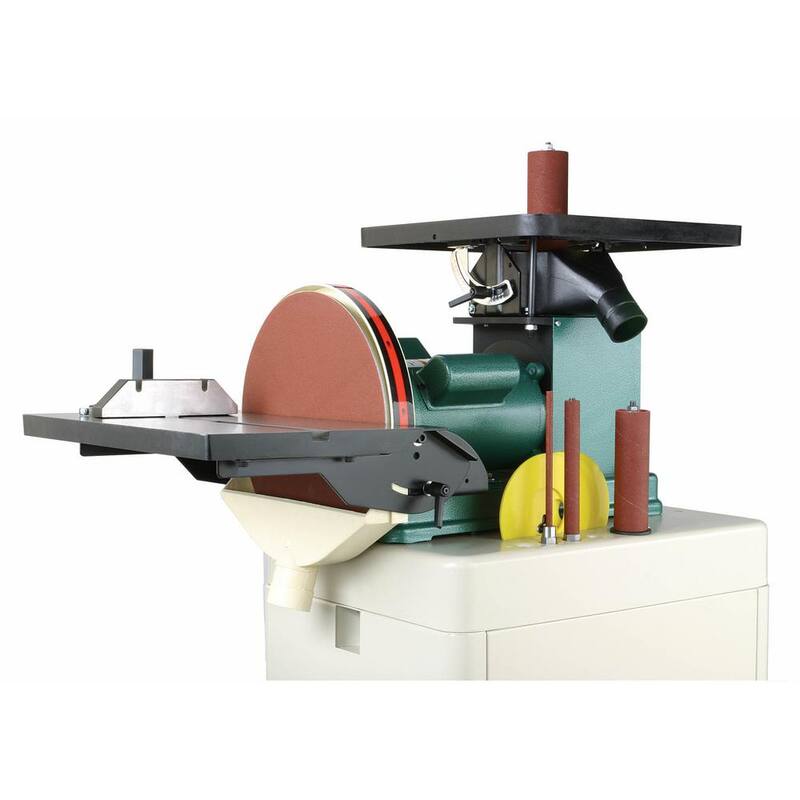 Lijadora de husillo oscilante de 1 HP/ con disco de 12 pulgadas - G0529 de Grizzly Industrial