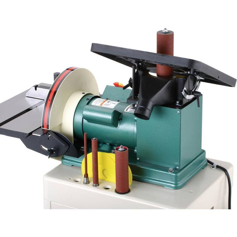 Lijadora de husillo oscilante de 1 HP/ con disco de 12 pulgadas - G0529 de Grizzly Industrial
