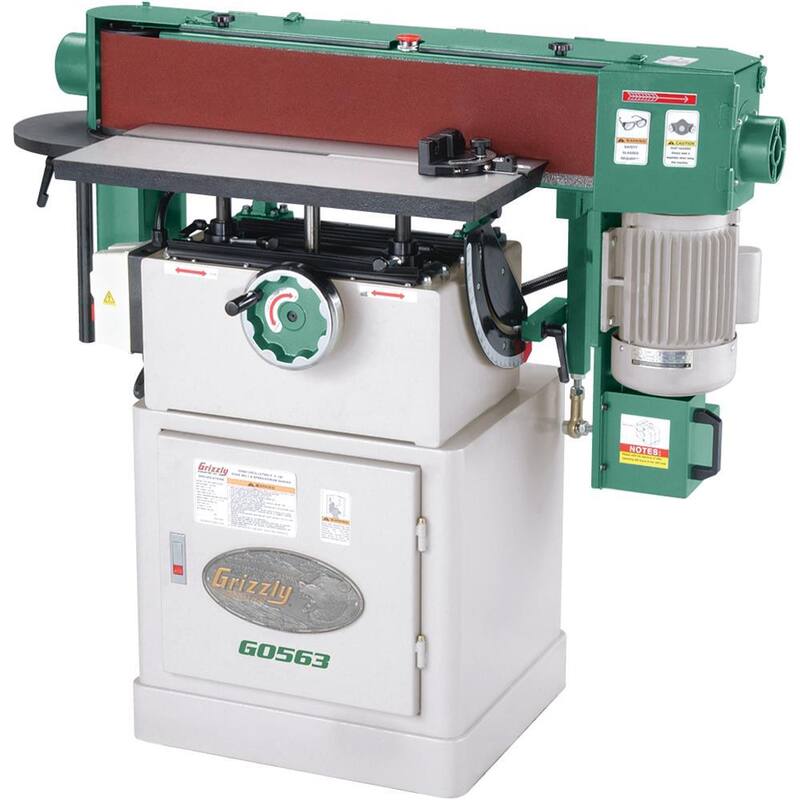 Lijadora de borde oscilante de 6 pulgadas x 89 pulgadas - G0563 de Grizzly Industrial