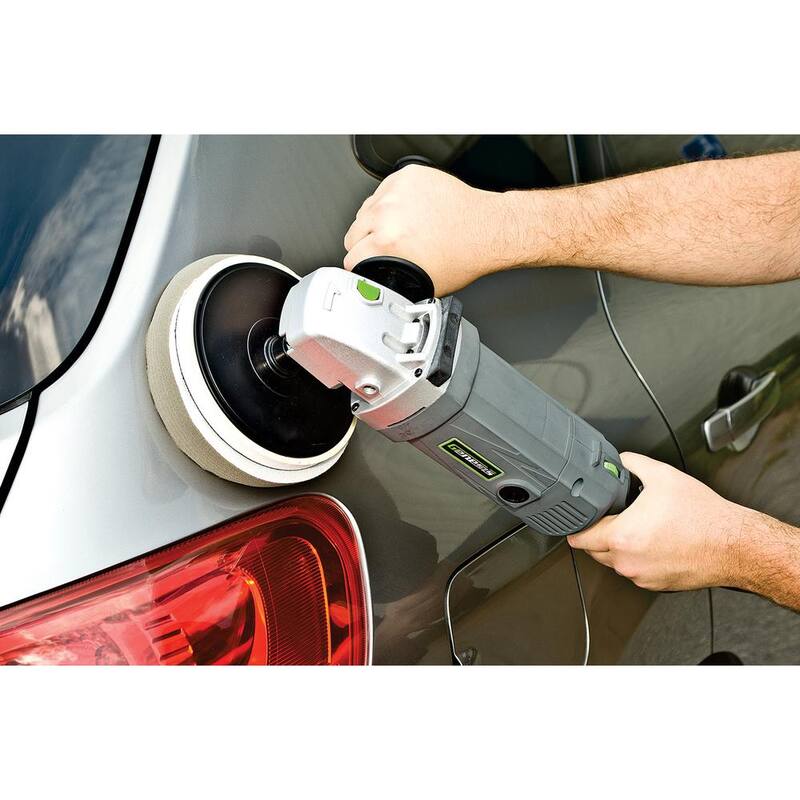 Lijadora/pulidora de velocidad variable Genesis 11 Amp de 7 pulgadas con disco lijador y mango auxiliar de doble posición y 3 almohadillas - GSP1711