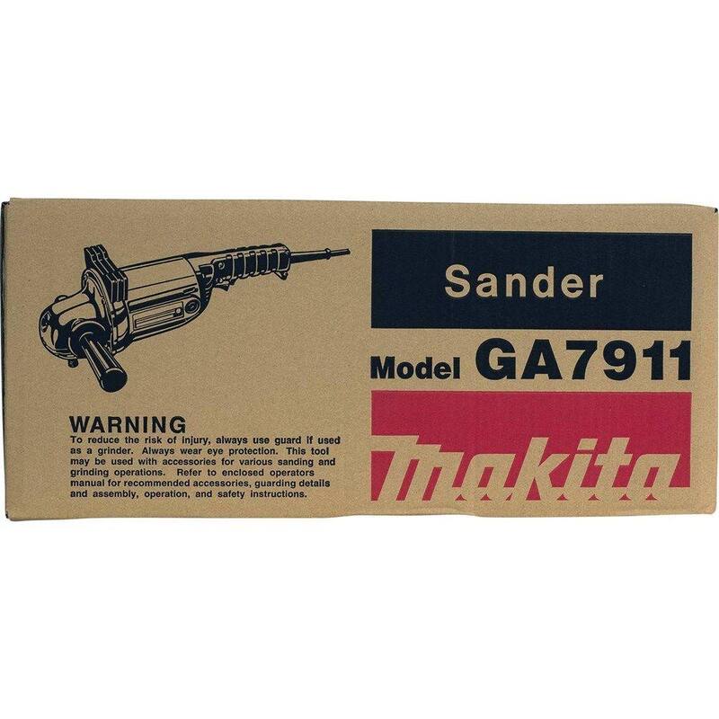 Makita 15 Amperes 7 pulgadas Amoladora Angular con cable para trabajo pesado - GA7911.