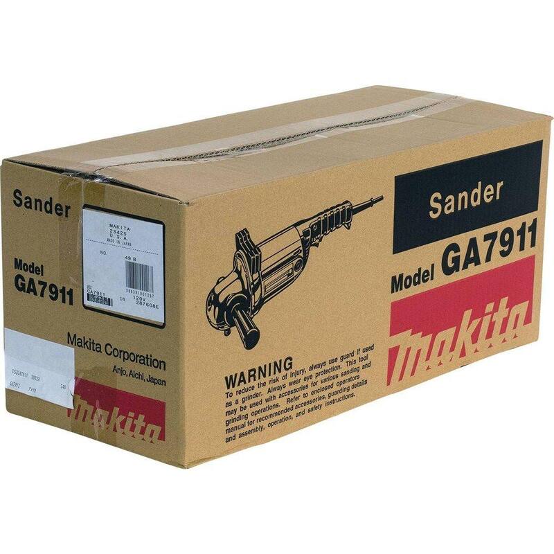 Makita 15 Amperes 7 pulgadas Amoladora Angular con cable para trabajo pesado - GA7911.