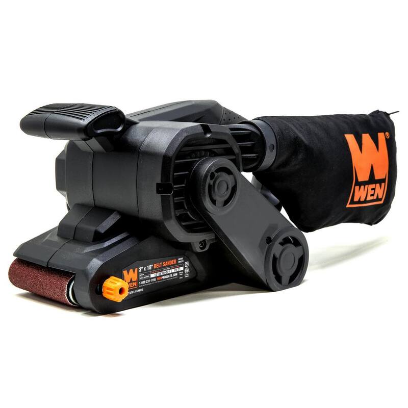Lijadora de banda portátil de mano con cable de 6.3 amperes y 3 pulg. x 18 pulg. - HB6319