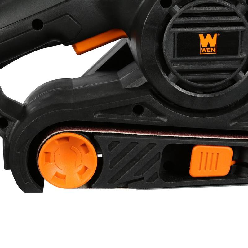 Lijadora de banda portátil de mano con cable de 6.3 amperes y 3 pulg. x 18 pulg. - HB6319