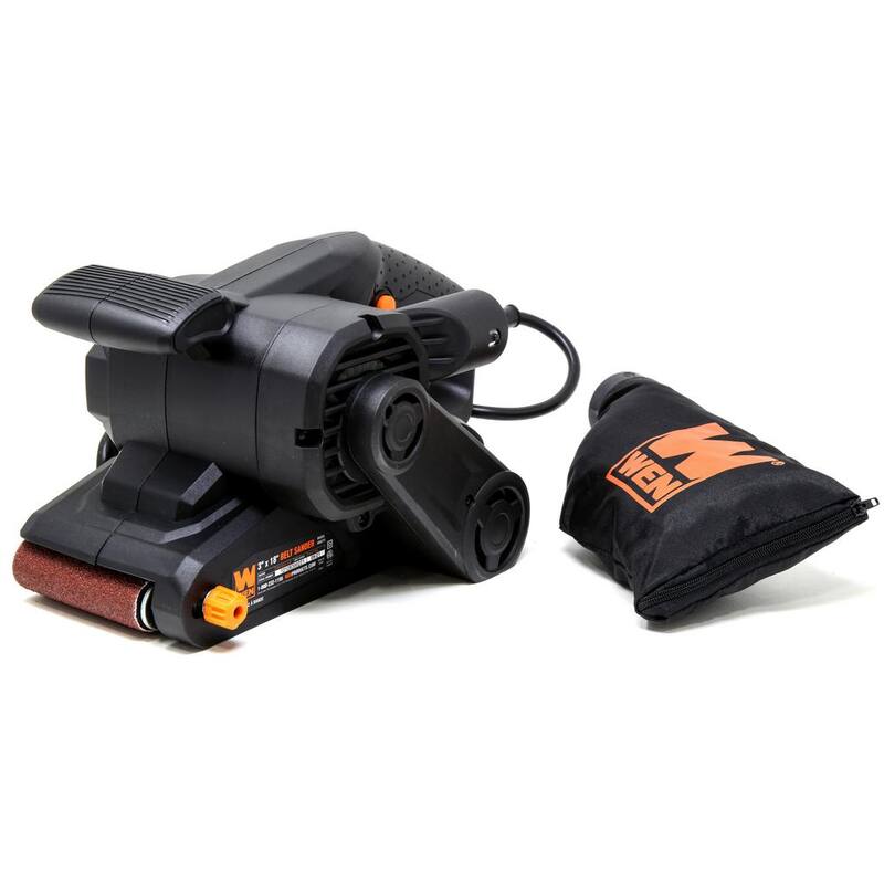 Lijadora de banda portátil de mano con cable de 6.3 amperes y 3 pulg. x 18 pulg. - HB6319