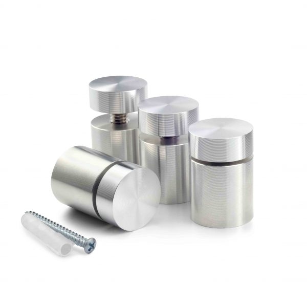 Simply Standoffs Complete 3/4"D x 3/4"L SIMPLY Standoff Kit - Bright Aluminum - OEMK-075AL