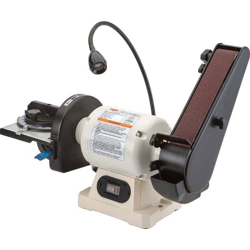 Lijadora de banco de banda de 2 pulgadas x 27 pulgadas / disco de 6 pulgadas de Shop Fox - W1838