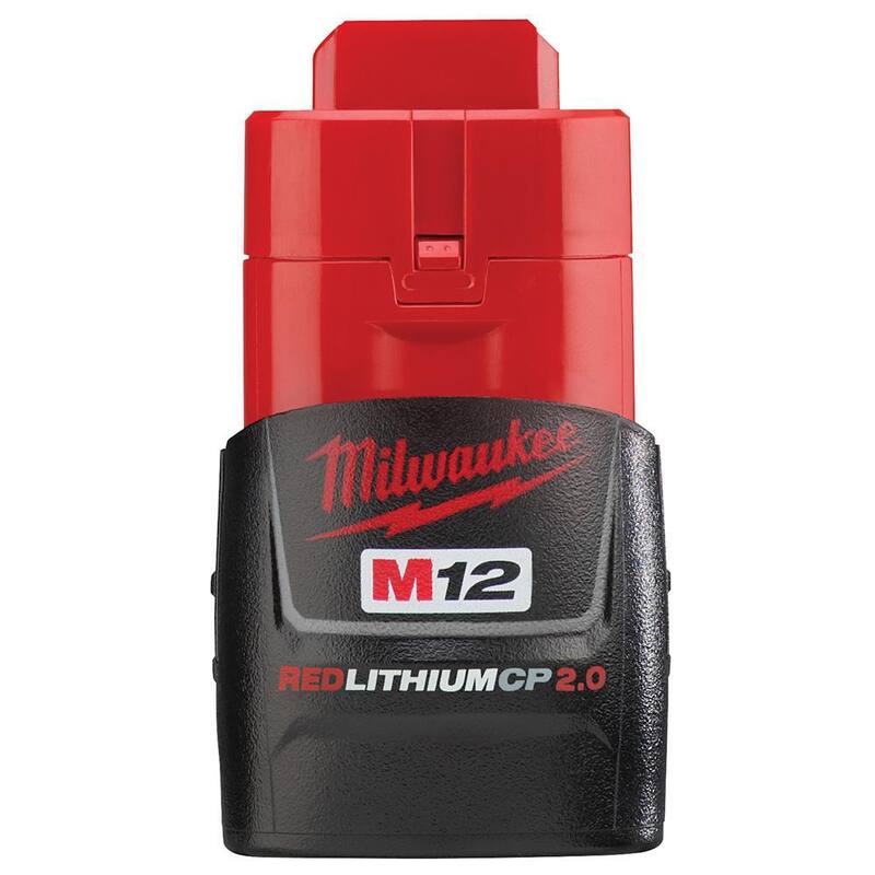Pulidora/Lijadora inalámbrica Milwaukee M12 de 12 voltios con velocidad variable y batería M12 2.0 Ah - 2438-20-48-11-2420