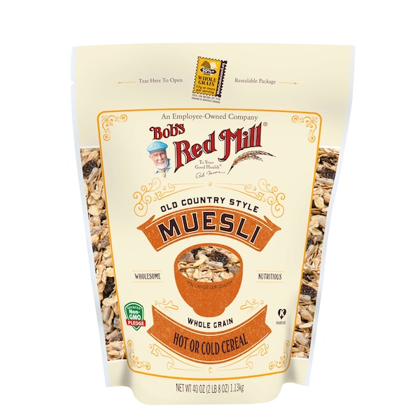 Bobs Red Mill Natural Foods Bob's Red Mill Old Country Style Muesli 40 oz. Bag, PK4 - 1183S404