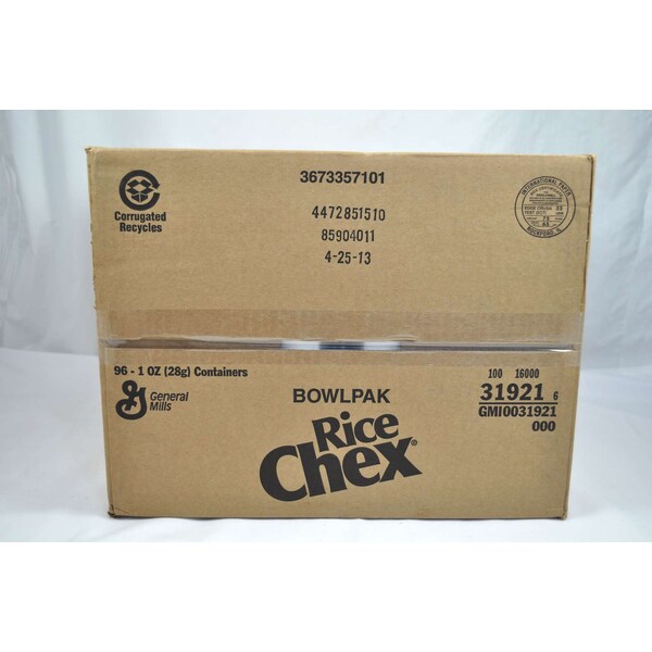 Rice Chex Rice Chex Single Serve Bowlpak 1 oz. Cup, PK96 - 16000-31921