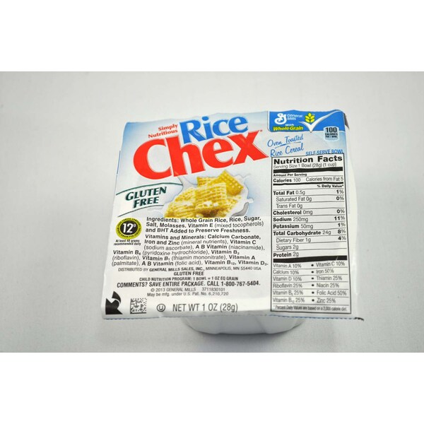 Rice Chex Rice Chex Single Serve Bowlpak 1 oz. Cup, PK96 - 16000-31921