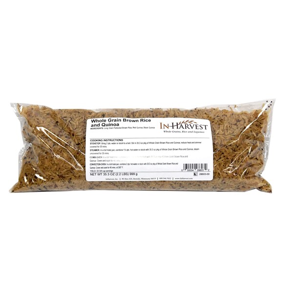 Inharvest Whole Grain Brown Rice & Quinoa 2.2lbs, PK6 - 16363