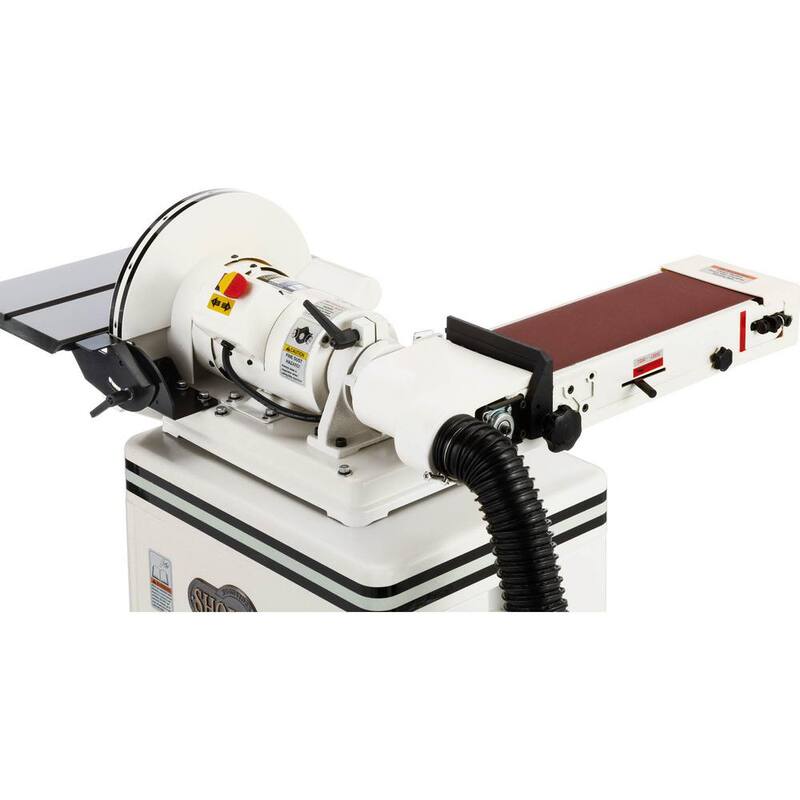 Lijadora de banda/disquera combinada de 6 pulgadas x 48 pulgadas de Shop Fox - W1712