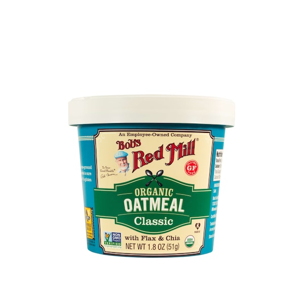 Bobs Red Mill Natural Foods Bob's Red Mill Organic Classic Oatmeal Cup 1.8 oz. Cup, PK12 - 6123C0112