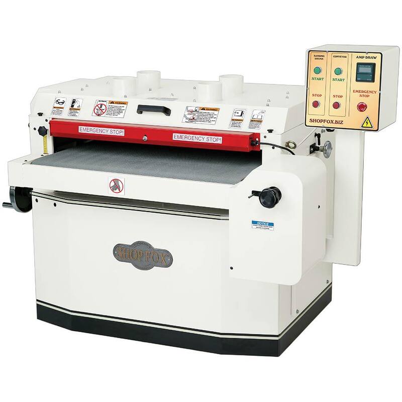 Lijadora de tambor de 15 HP de 3 fases de 37 pulgadas - W1773 de Shop Fox