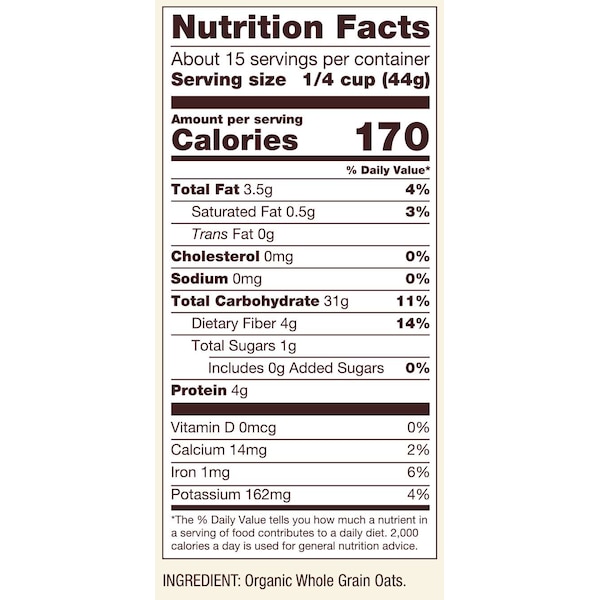 Bobs Red Mill Natural Foods Bob's Red Mill Organic Steel Cut Oats 24 oz. Bag, PK4 - 6053S244