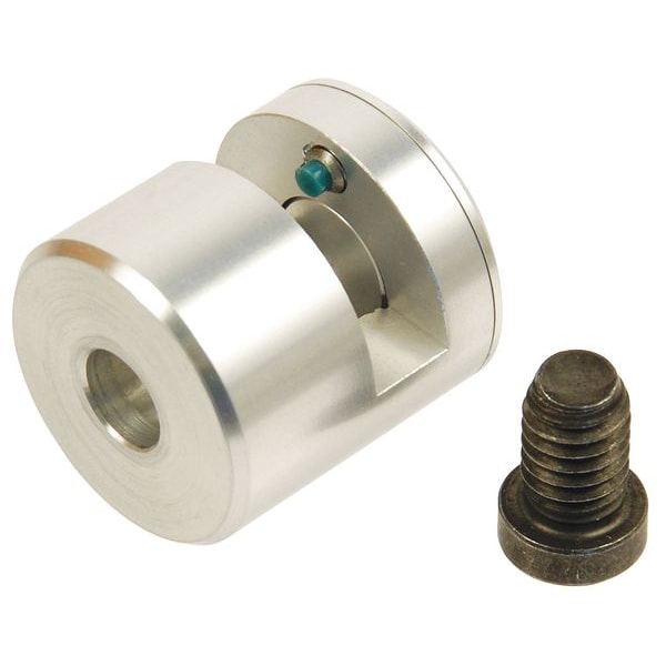 Zoro Select Panel-Mount Standoff, Edge, 5/16"-18 Thrd Sz, 1-1/16 in L, Round Shape, Aluminum Clear Anodized - Z0610-AL28