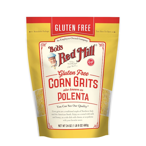 Bobs Red Mill Natural Foods Bob's Red Mill Gluten Free Corn Grits/Polenta 24 oz. Pouches, PK4 - 1618S244