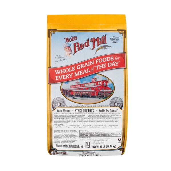 Bobs Red Mill Natural Foods Bob's Red Mill Steel Cut Oats 25lbs - 1385B25