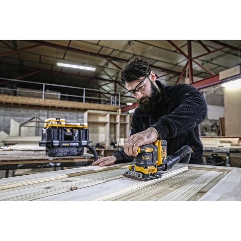 Lijadora inalámbrica DEWALT 20V MAX XR de velocidad variable de 1/4 de hoja, (1) batería de iones de litio de 20V 3.0Ah y cargador máx. de 12V-20V - DCW200BW230C