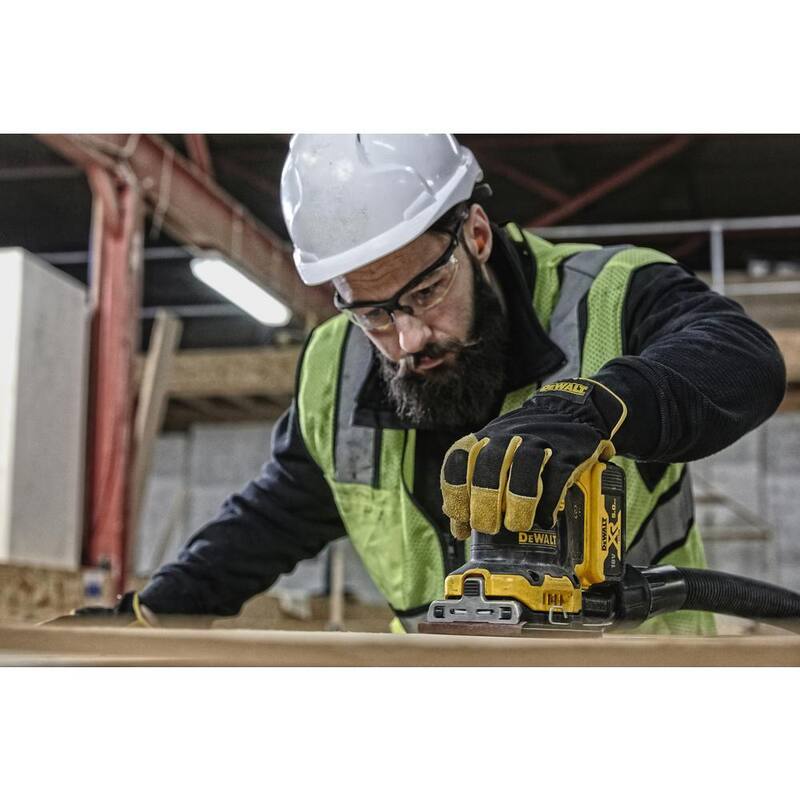 Lijadora inalámbrica DEWALT 20V MAX XR de velocidad variable de 1/4 de hoja, (1) batería de iones de litio de 20V 3.0Ah y cargador máx. de 12V-20V - DCW200BW230C