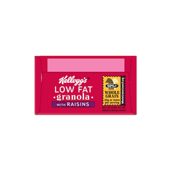 Kelloggs Low Fat Granola With Raisins Multi Grain Cereal 2.22 oz., PK70 - 3800022013