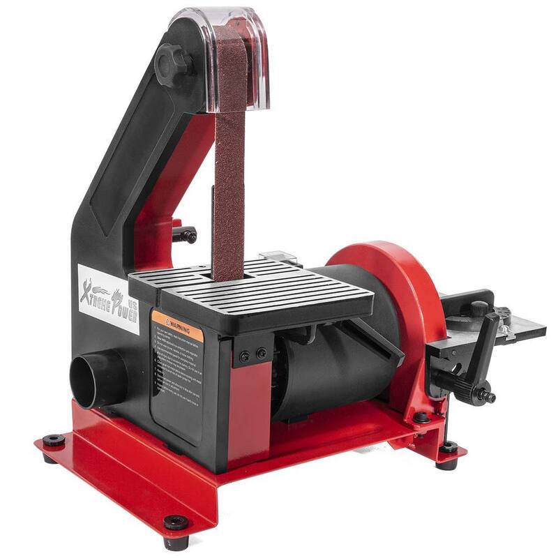 Lijadora de banda de 1 pulgada x 30 pulgadas con disco de 5 pulgadas XtremepowerUS, para banco de trabajo con cable y mesa lijadora - 46000