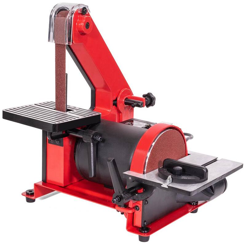 Lijadora de banda de 1 pulgada x 30 pulgadas con disco de 5 pulgadas XtremepowerUS, para banco de trabajo con cable y mesa lijadora - 46000