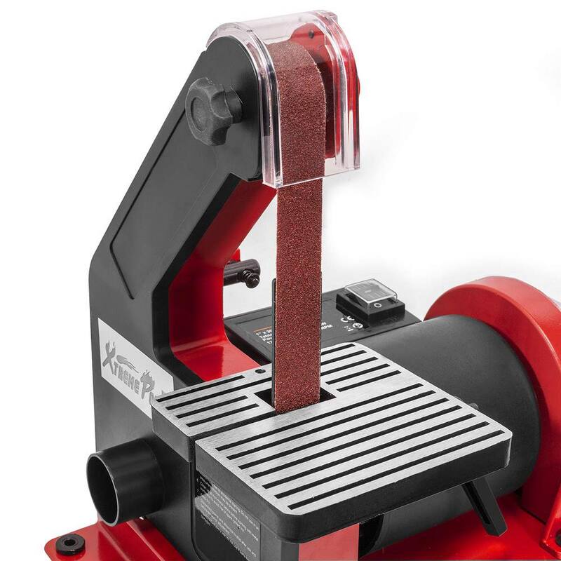 Lijadora de banda de 1 pulgada x 30 pulgadas con disco de 5 pulgadas XtremepowerUS, para banco de trabajo con cable y mesa lijadora - 46000