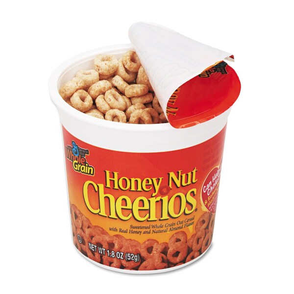 General Mills Honey Nut Cheerios Cereal, Single-Serve 1.8 oz Cup, 6PK - GEM13898