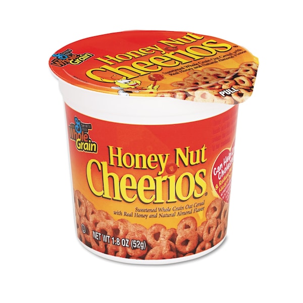 General Mills Honey Nut Cheerios Cereal, Single-Serve 1.8 oz Cup, 6PK - GEM13898