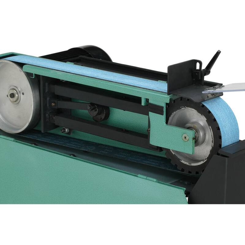 Rectificadora / Lijadora de Banda Metálica de 2 Ruedas de Grizzly Industrial 3 in. x 79 in. - G0489