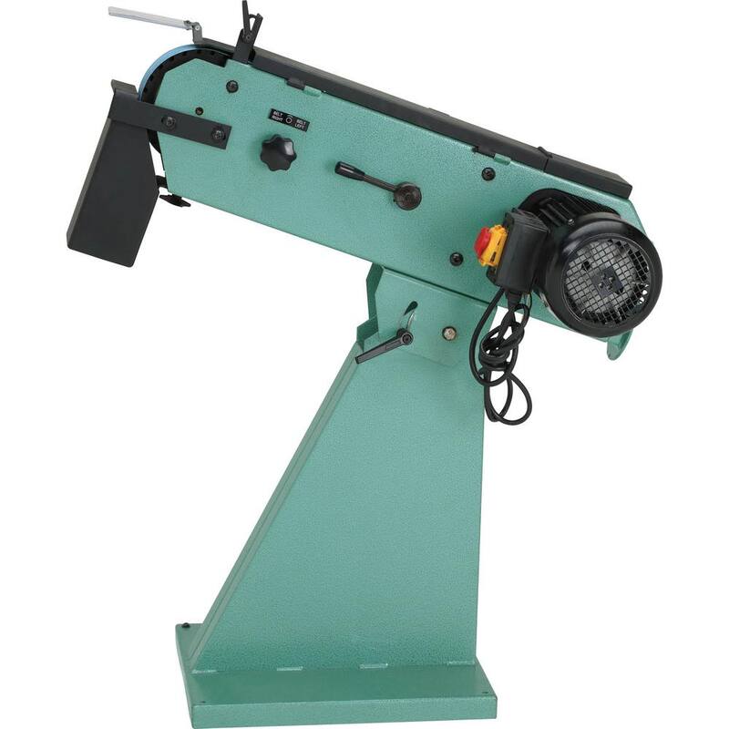 Rectificadora / Lijadora de Banda Metálica de 2 Ruedas de Grizzly Industrial 3 in. x 79 in. - G0489