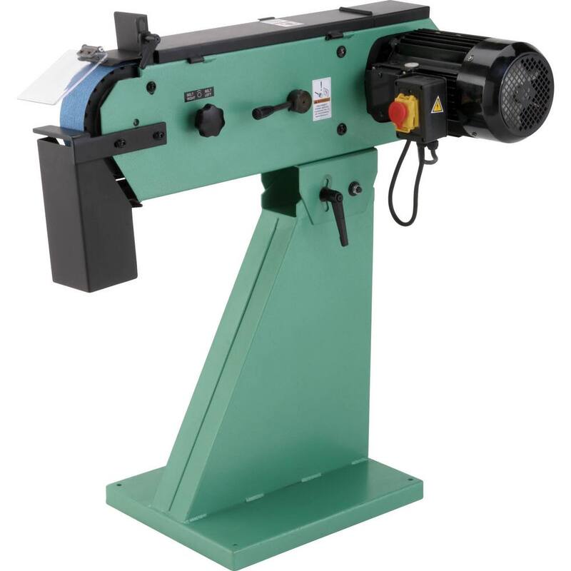Rectificadora / Lijadora de Banda Metálica de 2 Ruedas de Grizzly Industrial 3 in. x 79 in. - G0489