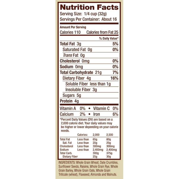 Bobs Red Mill Natural Foods Bob's Red Mill Muesli 18 oz. Bag, PK4 - 1183S184