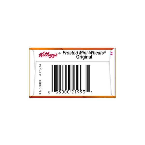 Kelloggs Mini Wheats Frosted Whole Grain Bite Size Cereal 1.3 oz., PK70 - 3800021992