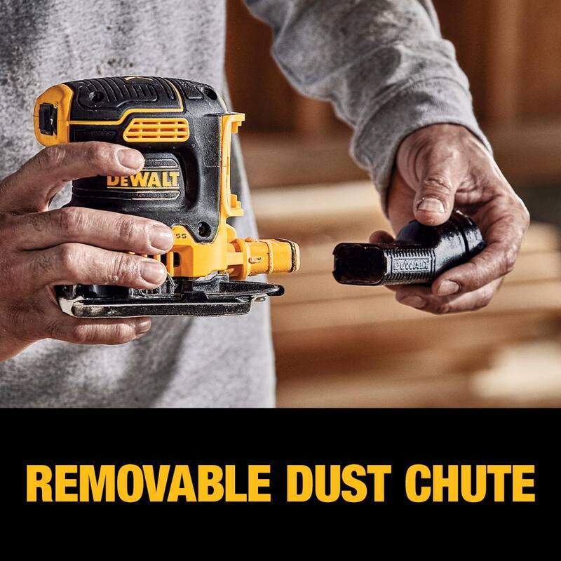 Lijadora inalámbrica DEWALT 20V MAX XR de velocidad variable con batería de 20V 2.0Ah, batería de 3.0Ah y cargador - DCW200D1WDCB230