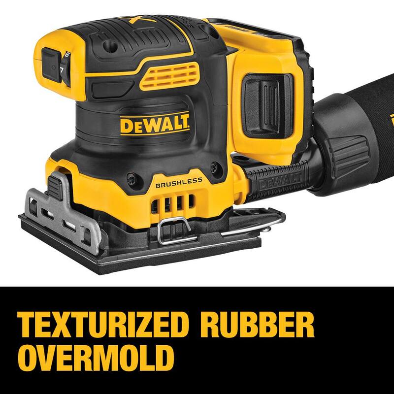 Lijadora inalámbrica DEWALT 20V MAX XR de velocidad variable con batería de 20V 2.0Ah, batería de 3.0Ah y cargador - DCW200D1WDCB230