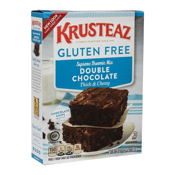 Krusteaz Brownie Mix Double Chocolate Thick & Chewy Brownie Mix 20 oz. Box, PK8 - 722-1626