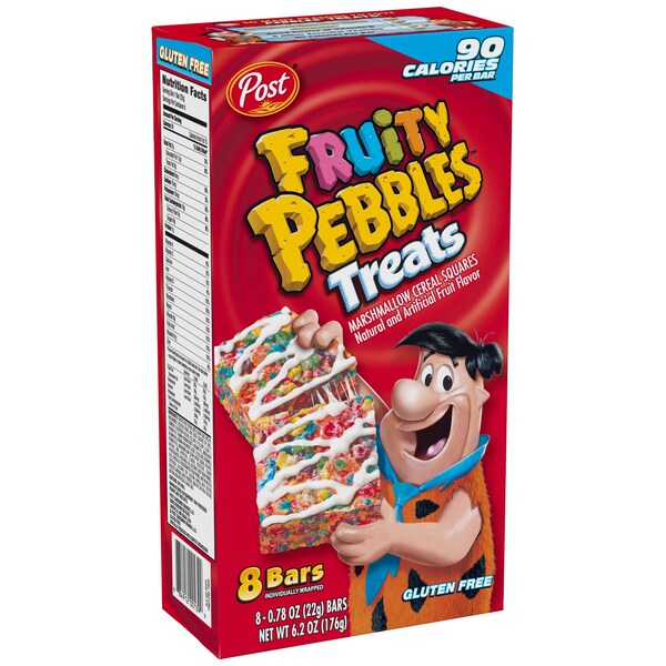 Post Post Gluten Free Fruity Pebbles Treats .78 oz., PK8 - 88114