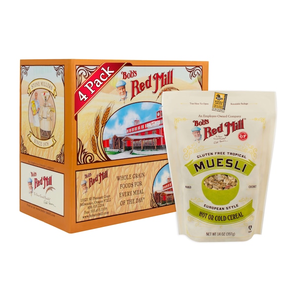Bobs Red Mill Natural Foods Bob's Red Mill Gluten Free Tropical Muesli 14 oz. Bag, PK4 - 1975S144