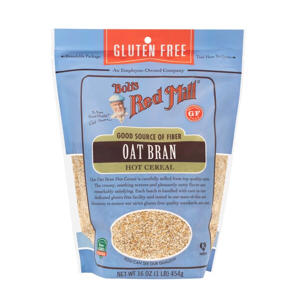 Bobs Red Mill Natural Foods Bob's Red Mill Gluten Free Oat Bran Hot Cereal 16 oz. Bag, PK4 - 1985S164