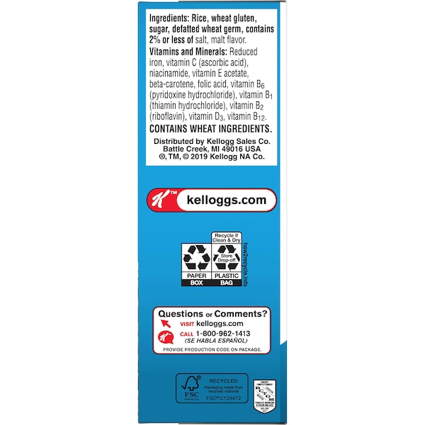 Kelloggs Kellogg's Special K Cereal .81 oz., PK70 - 3800021968